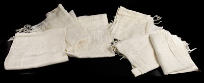 Lot 2060 - Early 20th Century French Linen Curtains,...