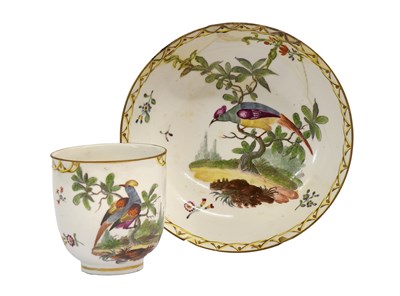 Lot 208 - A Frankenthal Porcelain Coffee Cup and Saucer,...