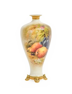 Lot 237 - A Royal Worcester Porcelain Vase, by William...