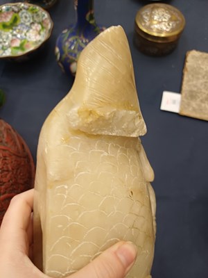 Lot 72 - A Chinese Carved Soapstone Model of an...