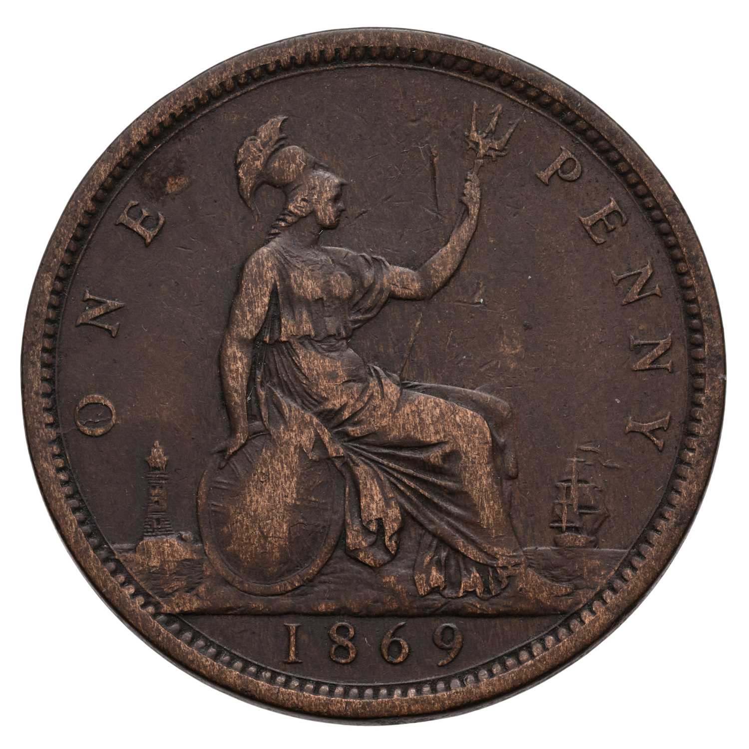 Lot 58 - Victoria, Penny 1869, (Freeman 59, Peck 1685,...