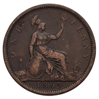 Lot 58 - Victoria, Penny 1869, (Freeman 59, Peck 1685,...