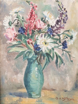 Lot 1072 - Gertrude A Matheson (20th Century) Still life...