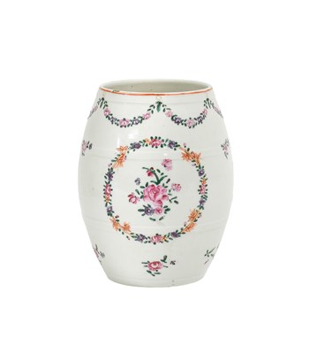 Lot 33 - A Chinese Porcelain Barrel-Shaped Mug,...