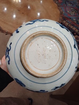 Lot 2 - A Chinese Porcelain Censer, Kangxi, of ovoid...