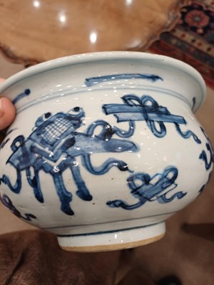 Lot 2 - A Chinese Porcelain Censer, Kangxi, of ovoid...