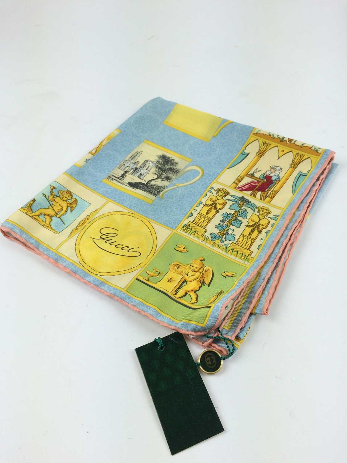 Lot 1029 - Gucci Silk Scarf Printed with Multicoloured...