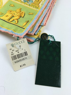 Lot 1029 - Gucci Silk Scarf Printed with Multicoloured...