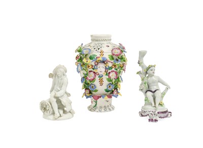 Lot 168 - A Bow Porcelain Candlestick Figure, circa 1765,...