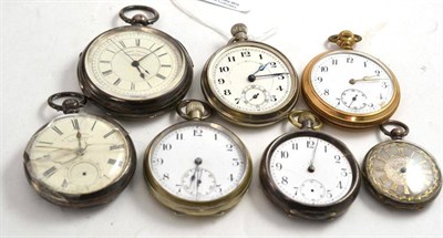 Lot 179 - Seven assorted pocket watches