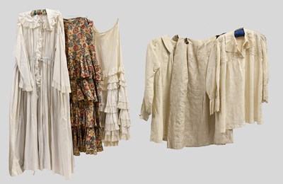 Lot 2032 - Early 20th Century Costume comprising a cream...