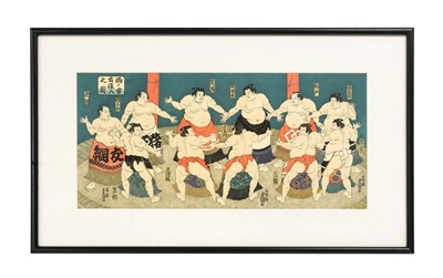 Lot 128 - After Hiroshige Ando Grounds of the Kameido...