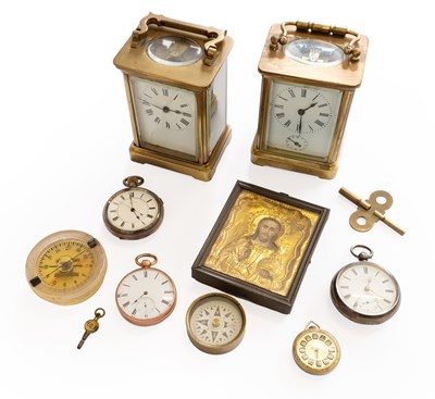 Lot 356 - Two Silver Pocket Watches, a Swiss Open Faced...