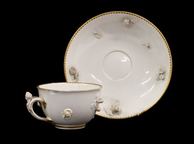 Lot 213 - A Frankenthal Porcelain Teacup and Saucer,...