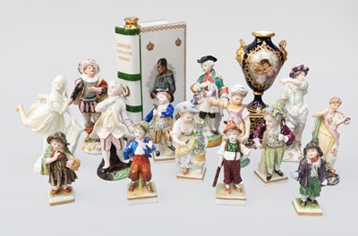 Lot 86 - A Meissen Porcelain Cabaret Tray, painted in...