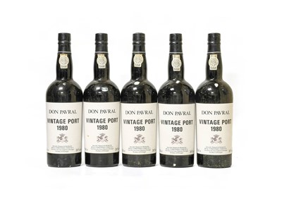 Lot 4067 - Don Pavral 1980 Vintage Port (five bottles)