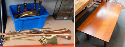 Lot 1180 - Two Brass and Copper Hunting Horns, brassware,...