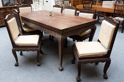 Lot 1132 - Early 20th Century Oriental Carved Harwood...