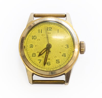 Lot 382 - A 14 Carat Gold Longines Centre Seconds...