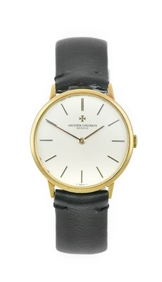 Lot 2362 - Vacheron: An 18 Carat Gold Wristwatch, signed...