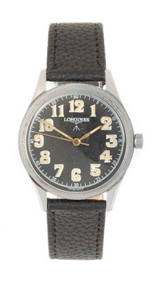 Lot 2489 - Longines: A Stainless Steel Centre Seconds...