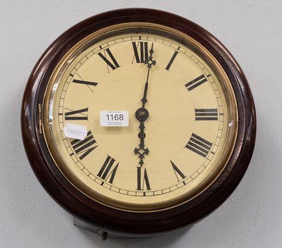Lot 1168 - A Ten Inch Dial Wall Timepiece, single fusee...