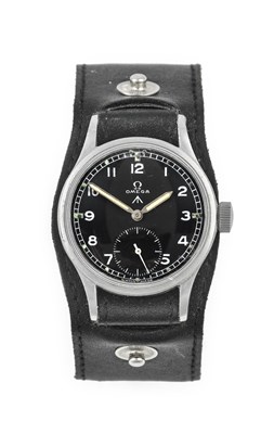 Lot 2367 - Omega: A World War II Military Wristwatch,...