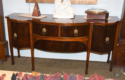 Lot 1373 - A 19th Century Mahogany Bow Fronted Sideboard,...