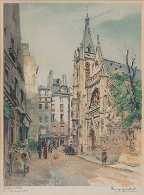 Lot 1057 - Eugène Louis Véder (1876-1936) Saint Séverin...
