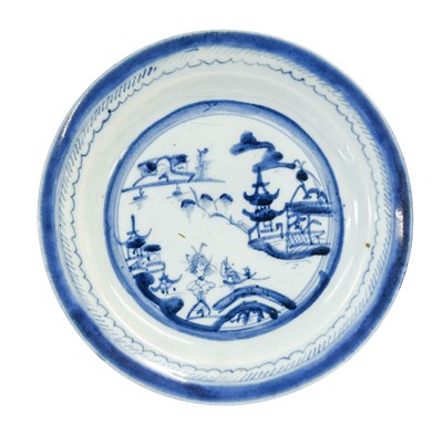 Lot 12 - A Set of Four Chinese Porcelain Plates,...