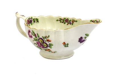 Lot 177 - A Worcester Porcelain Sauceboat, 1772-75, of...