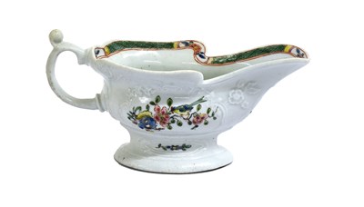 Lot 170 - A Worcester Porcelain High-Footed Sauceboat,...