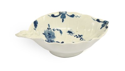 Lot 174 - A Worcester Porcelain Leaf-Shaped Pickle Dish,...