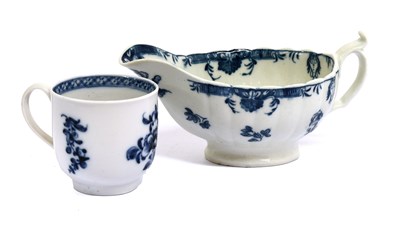 Lot 186 - A Caughley Porcelain Sauceboat, circa 1785, of...