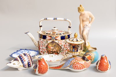 Lot 92 - Four Royal Crown Derby Imari Porcelain...