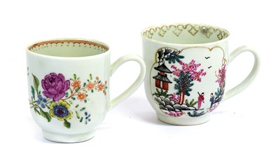 Lot 182 - A Chaffer's Liverpool Porcelain Coffee Cup,...