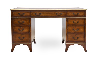 Lot 414 - A Regency-Style Kingwood and Brass-Bound...