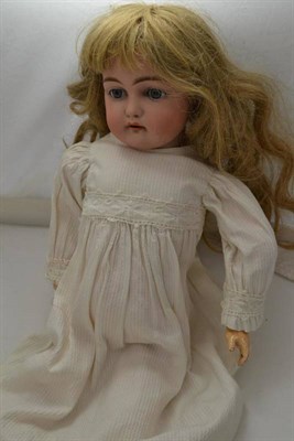 Lot 209 - German bisque head doll