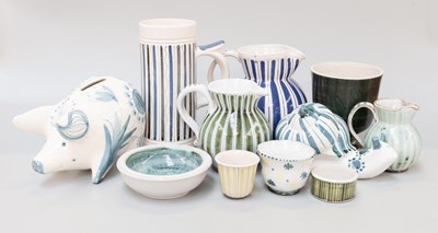 Lot 177 - A Collection of Rye Pottery, including a snail...