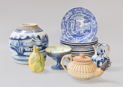 Lot 202 - Assorted British Ceramics, including two...
