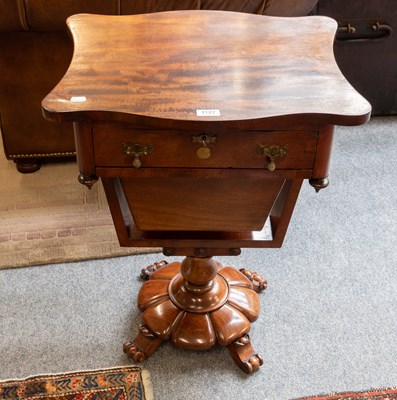 Lot 1127 - A Victorian Mahogany Work Table, with single...