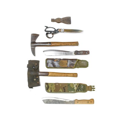 Lot 279 - A Second World War Auxiliary Fire Service Axe,...