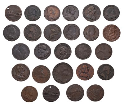 Lot 469 - Assorted 18th Century Tokens, 26 in total,...