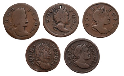 Lot 115 - Ireland/ USA Colonial, 5x Voce Populi...