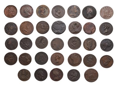 Lot 470 - Assorted 18th Century Farthing Tokens, 33 in...