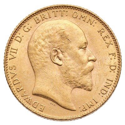 Lot 182 - Edward VII, Sovereign 1906; extremely fine...