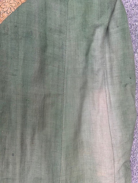 Lot 2191 - Early 20th Indian Green Wool Robe, full