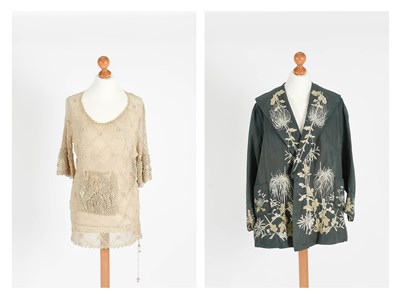 Lot 2070 - Early 20th Century Japanese Blue/Grey Silk...