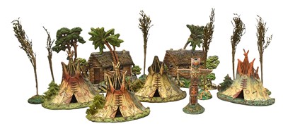 Lot 3355 - Elastolin Cowboys And Indians