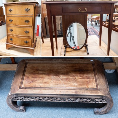 Lot 1182 - A 20th Century Mahogany Single Drawer Side...